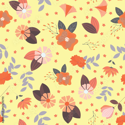 Abstract flower pattern background.