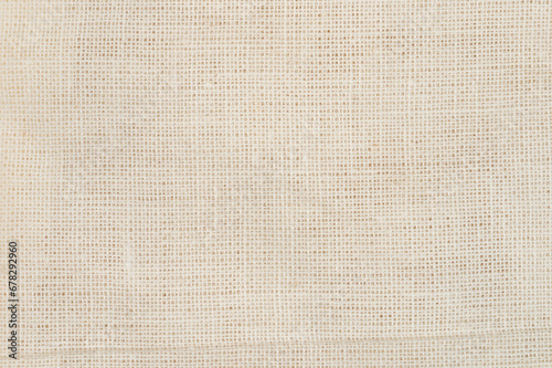 Beige color texture of sackcloth yarn