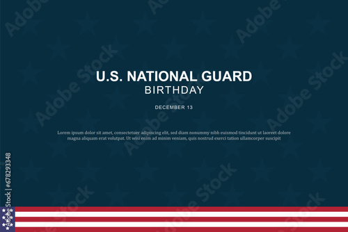 United States National Guard Birthday background.