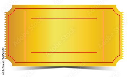 VIP collection of golden ticket, gold ticket, free ticket, gold Drink  ticket