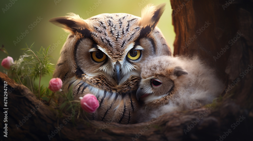 foto adorável Mães amam coruja foto adorável Mães amam coruja