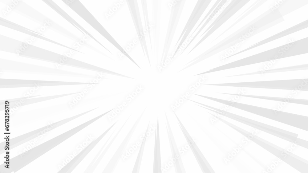 Fototapeta premium White background with abstract sunburst pattern