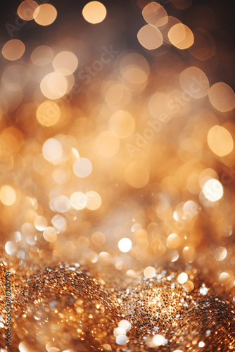 Glittering gold background creating a glamorous and festive atmosphere