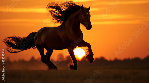 cavalo em Majestosa cavalgada 