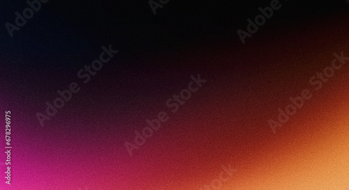 Dark grainy gradient background purple red orange blue black colors banner poster cover abstract design