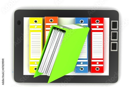 Tablet computer (documents folder)