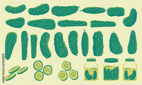 Set of Cucumber