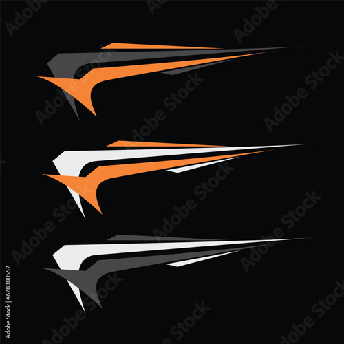 vector car livery background decal design