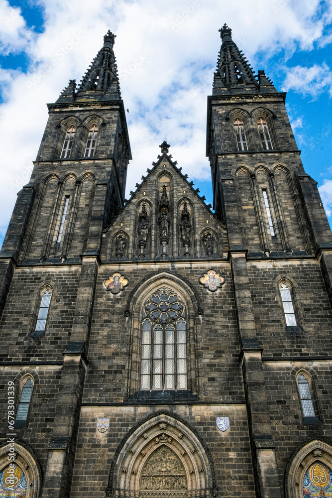 Basilica of Saint Peter and Saint Paul, Vysehrad, Prague, Czech republic