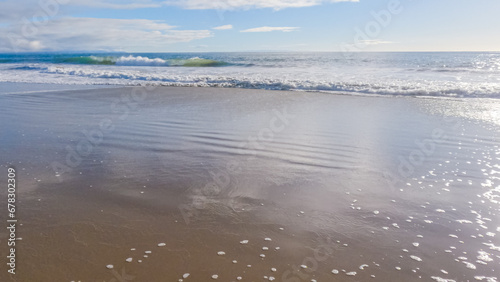 Desolate El Capitan Beach in California Winter