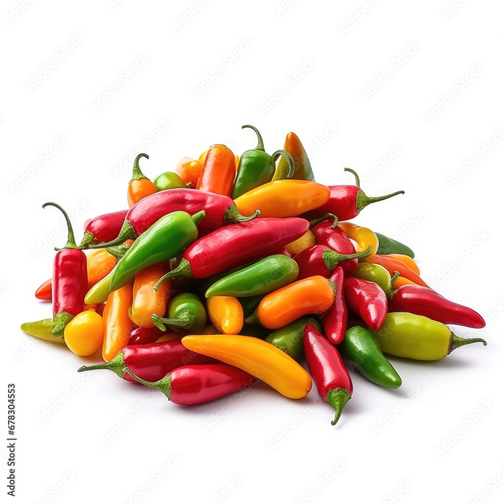 Mini Chili Peppers Pile Mini Chili Peppers Pile