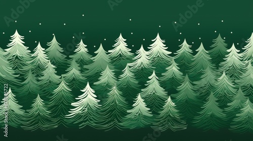  a green christmas tree background with snow falling off of the top of the trees and a green background with snow falling off of the top of the top of the trees.