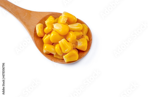 Heap of canned yellow sweet...