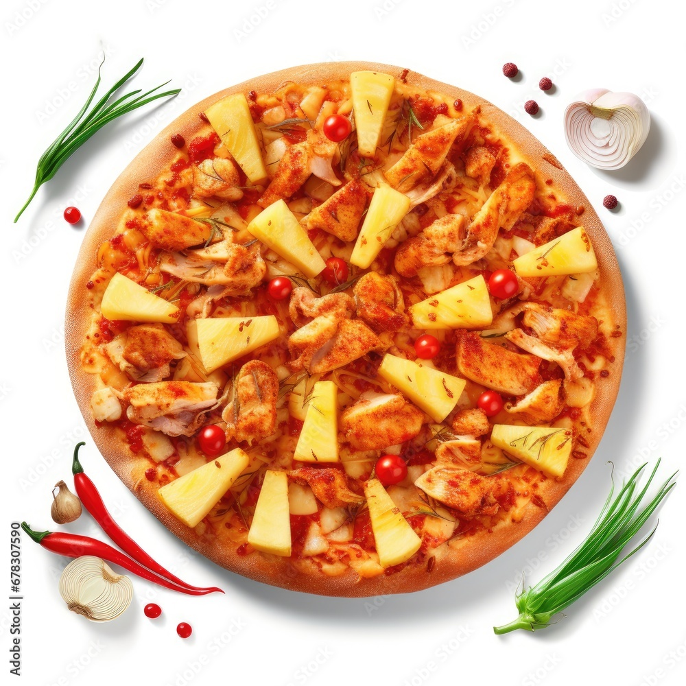 Pizza w Chicken Pineapple