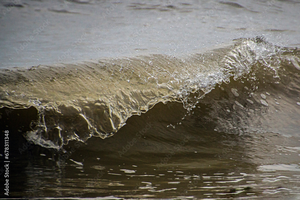 Wave swirls during a storm at sea Wave swirls during a storm at sea