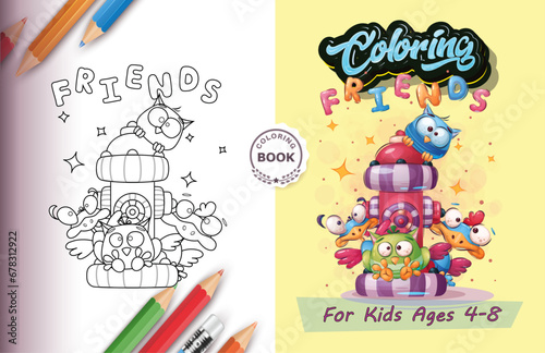 Coloring Book for kids color book using for hard copy print