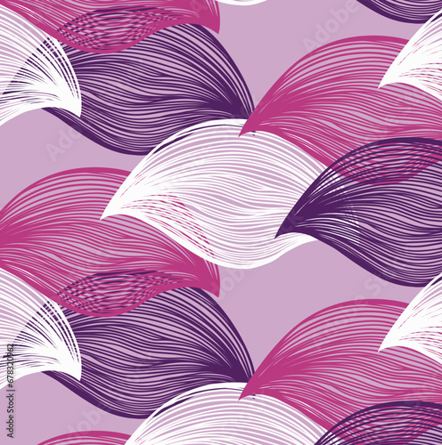 solid abstract blooming flower arrangement motif with stalk leaves, all over vector design with solid background illustration digital 