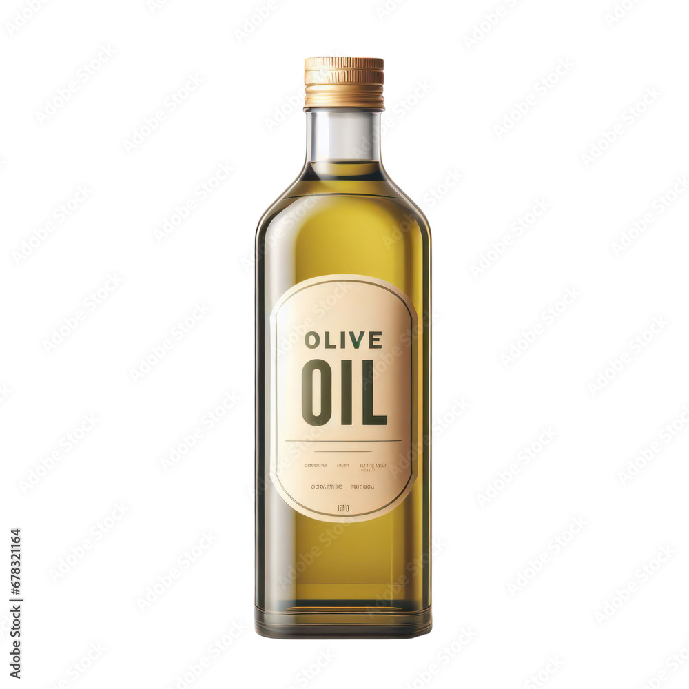 Olive oil bottle product isolated on white transparent, Label with text on package, PNG Olive oil bottle product isolated on white transparent, Label with text on package, PNG