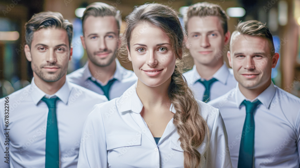 Young Successful Team that likes to Work Together with Employees Generative AI Digital Art Background Illustration Wallpaper Magazine Journal Poster Young Successful Team that likes to Work Together with Employees Generative AI Digital Art Background Illustration Wallpaper Magazine Journal Poster