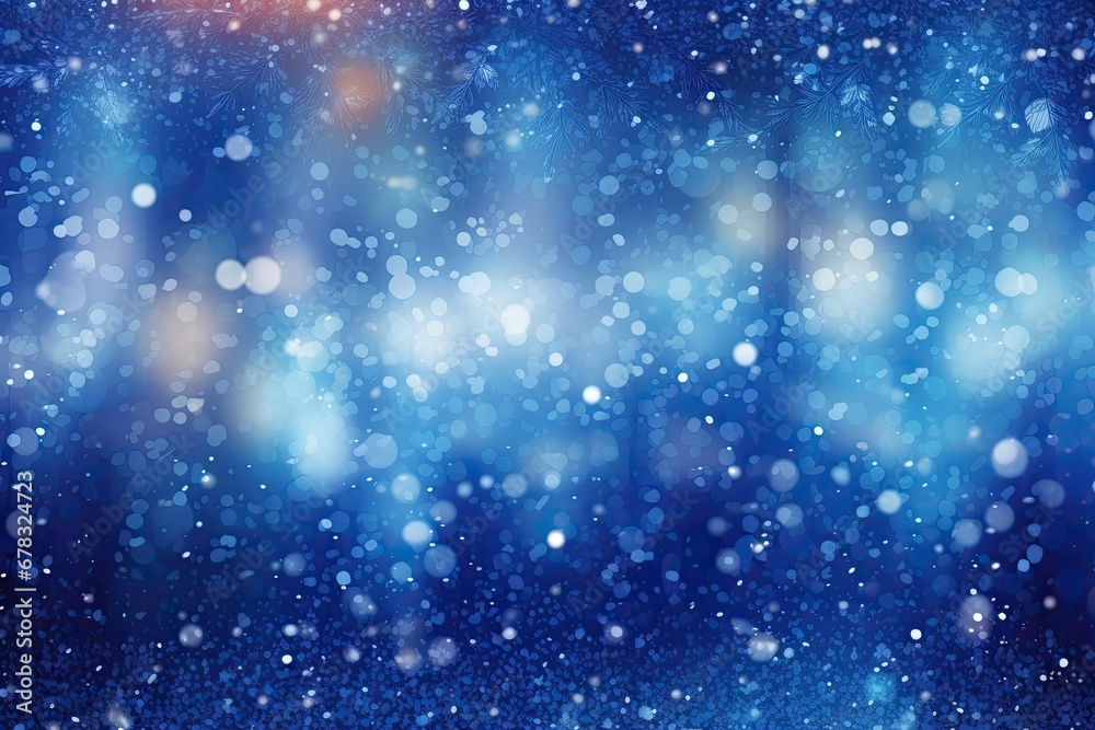 blurred shiny snow winter background illustration