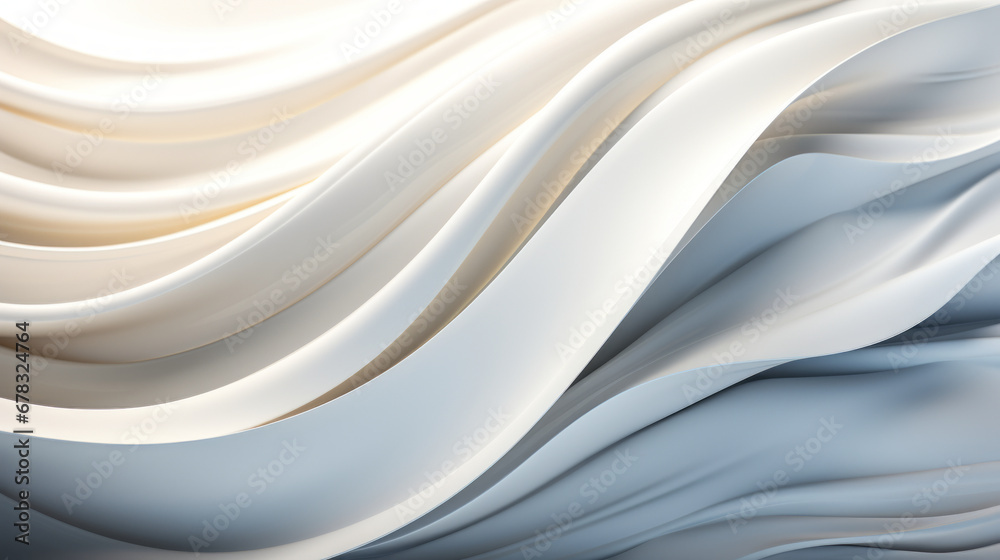 Fototapeta premium Elegant White 3D Rendered Background with Subtle Light Interplay