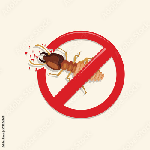 termite pest control vector illustration