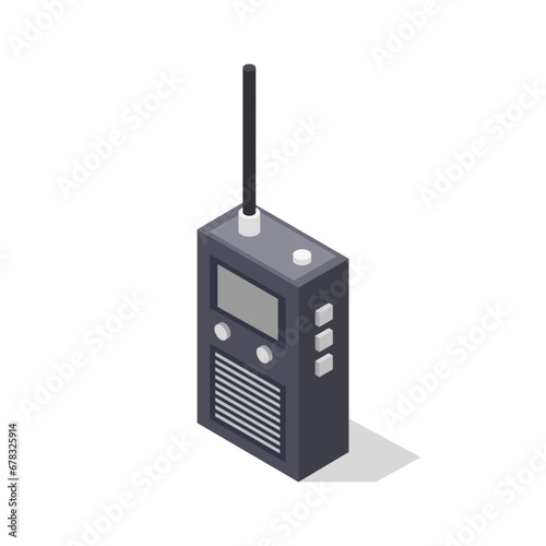 Isometric walkie talkie