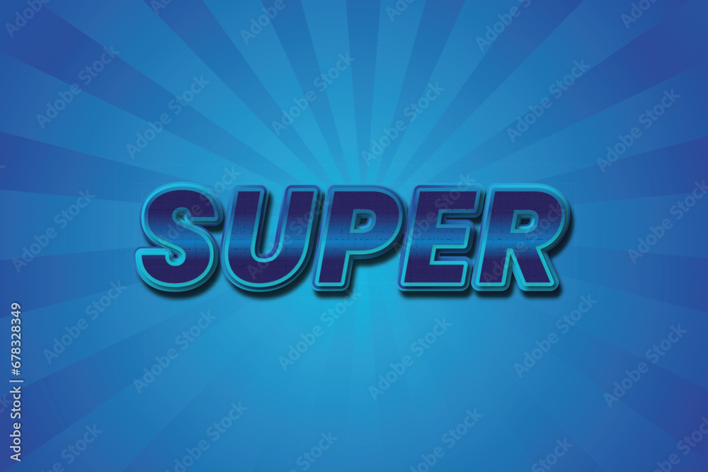 Super 3d editable text effect design Super 3d editable text effect design