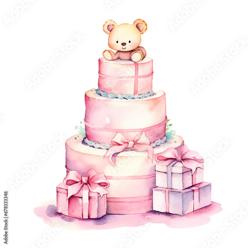 Photography Birthday cake, baby shower, happy birthday, its a girl