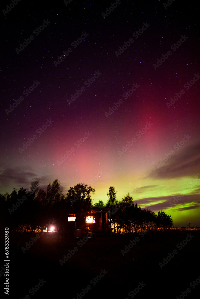 Aurora Borealis over Northumberland