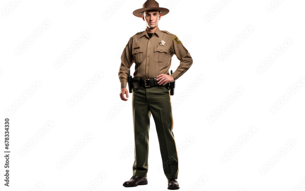 Border Patrol Uniform Slim Fit Isolated On a Clear Surface or PNG Transparent Background. Border Patrol Uniform Slim Fit Isolated On a Clear Surface or PNG Transparent Background.