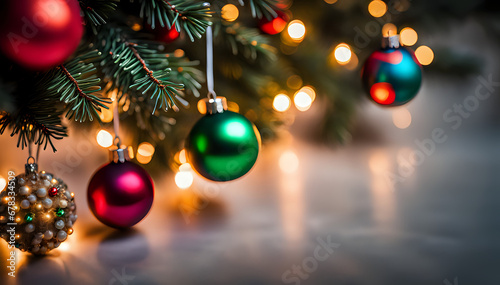 Christmas themed background  beautiful and atmospheric Xmas holidays scene