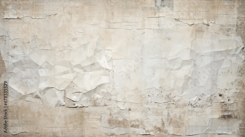 A Paper Fluttering on the Edge of a Weathered Wall
