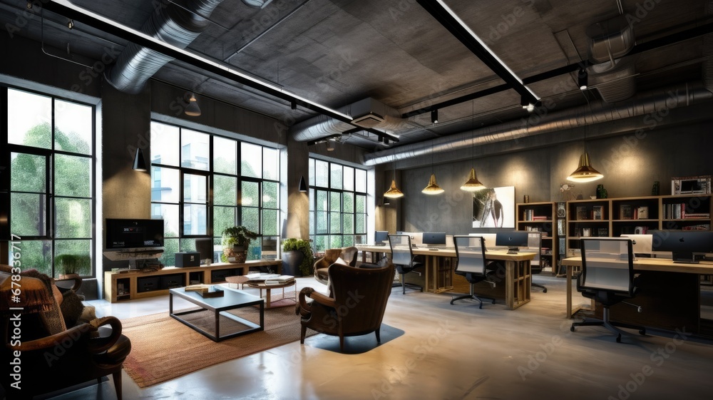 Inspiring office interior design Industrial style Corporate Office with ...