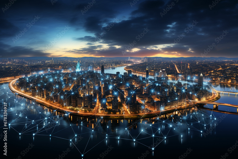 Obraz premium Technology Digital world