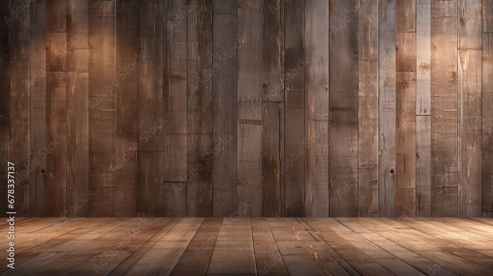 Background and texture of old wood stripe decorative fence wall surface Background and texture of old wood stripe decorative fence wall surface