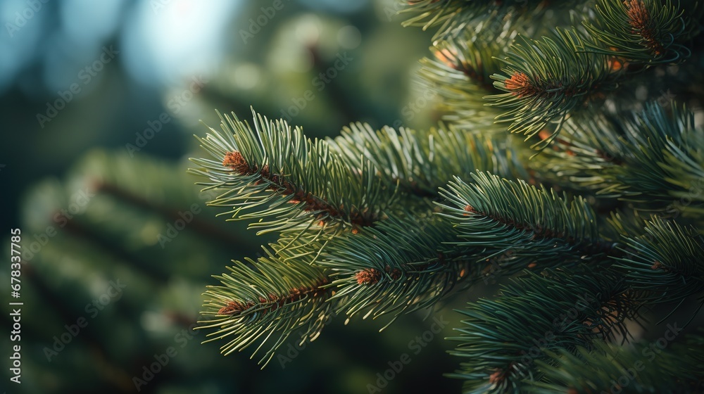 Macro Photo of Christmas Tree
