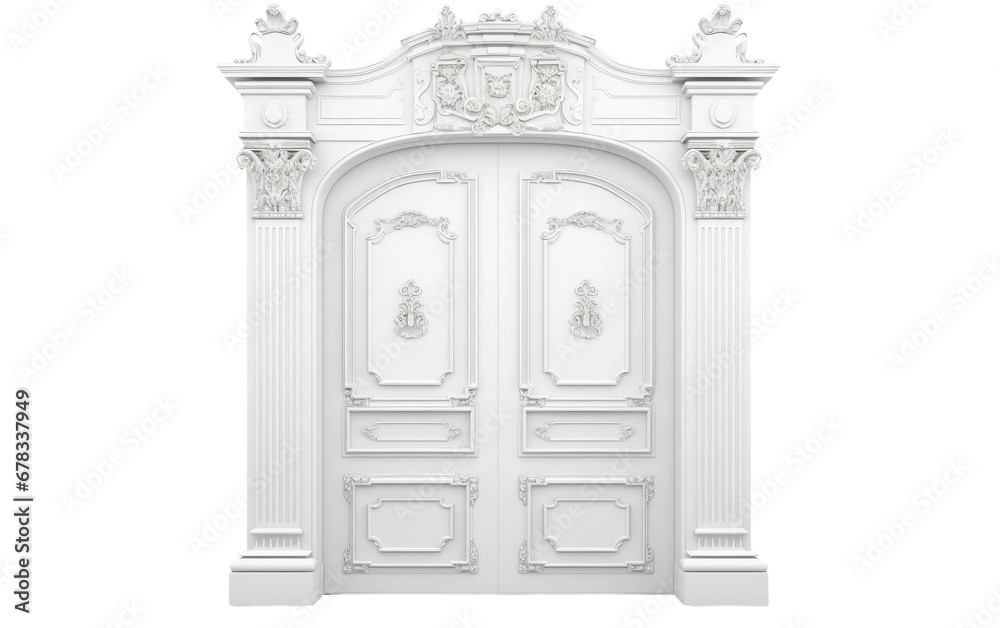 Classic Victorian Door New Design Isolated On a Clear Surface or PNG Transparent Background. Classic Victorian Door New Design Isolated On a Clear Surface or PNG Transparent Background.