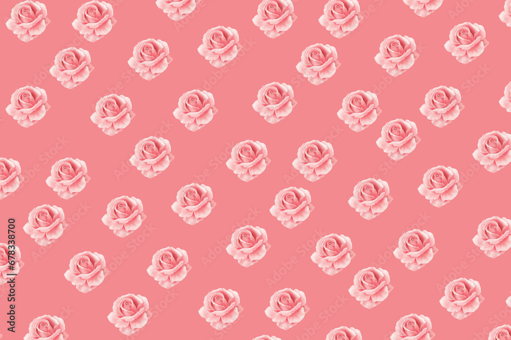seamless pattern with pink roses seamless pattern with pink roses