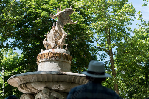 Fuente de Narciso. Ubicada en el llamado “jardín Anglochino” es obra de Joaquín Dumandré durante el reinado de Carlos IV photo