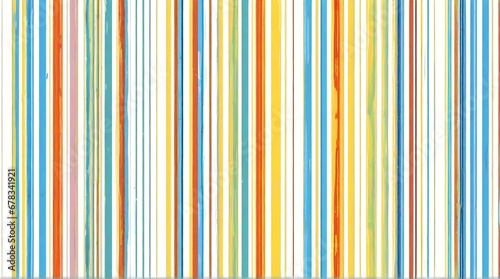 Seamless pattern stripes. Abstract green, blue, red and yellow stripe textured pattern on white background