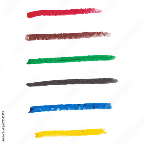 クレヨンのイラスト素材　ベクター