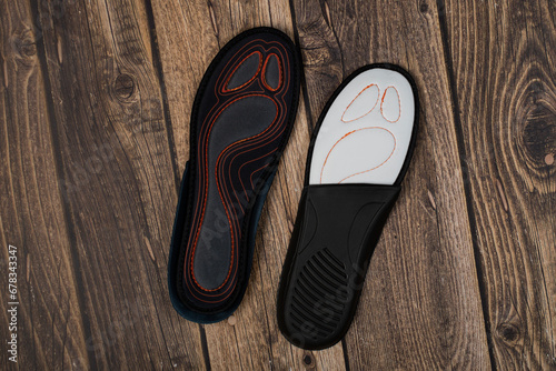 Orthopedic insoles for shoes. Comfort for the feet.