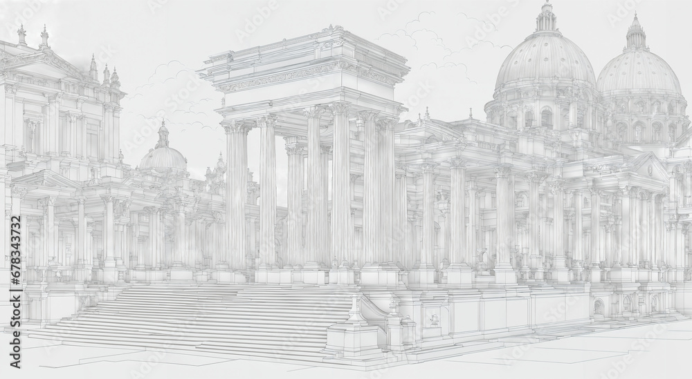 Digital Echoes of Classical Architecture