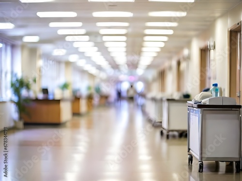 interior hospital corridor 