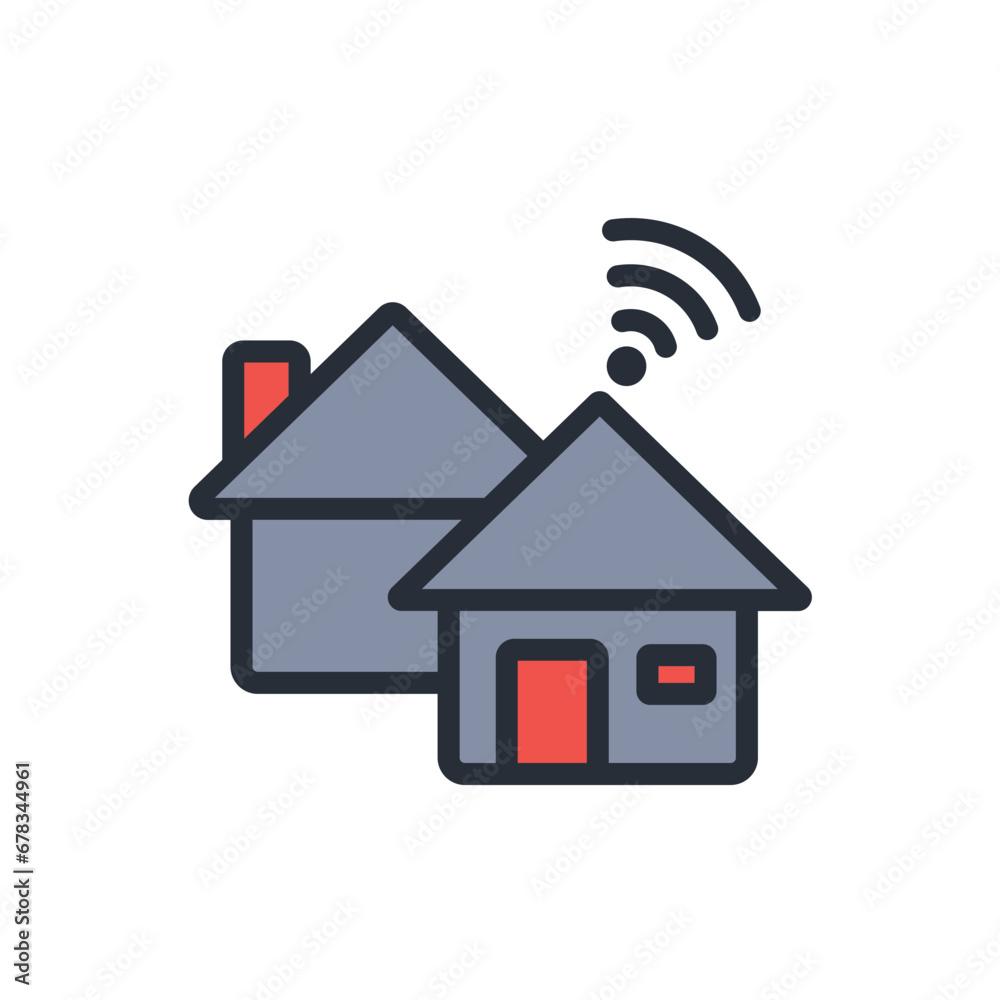 smart home icon. vector.Editable stroke.linear style sign for use web design,logo.Symbol illustration. smart home icon. vector.Editable stroke.linear style sign for use web design,logo.Symbol illustration.