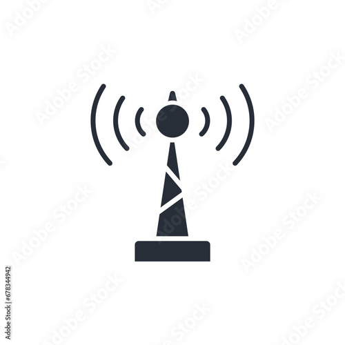 signal icon. vector.Editable stroke.linear style sign for use web design,logo.Symbol illustration.