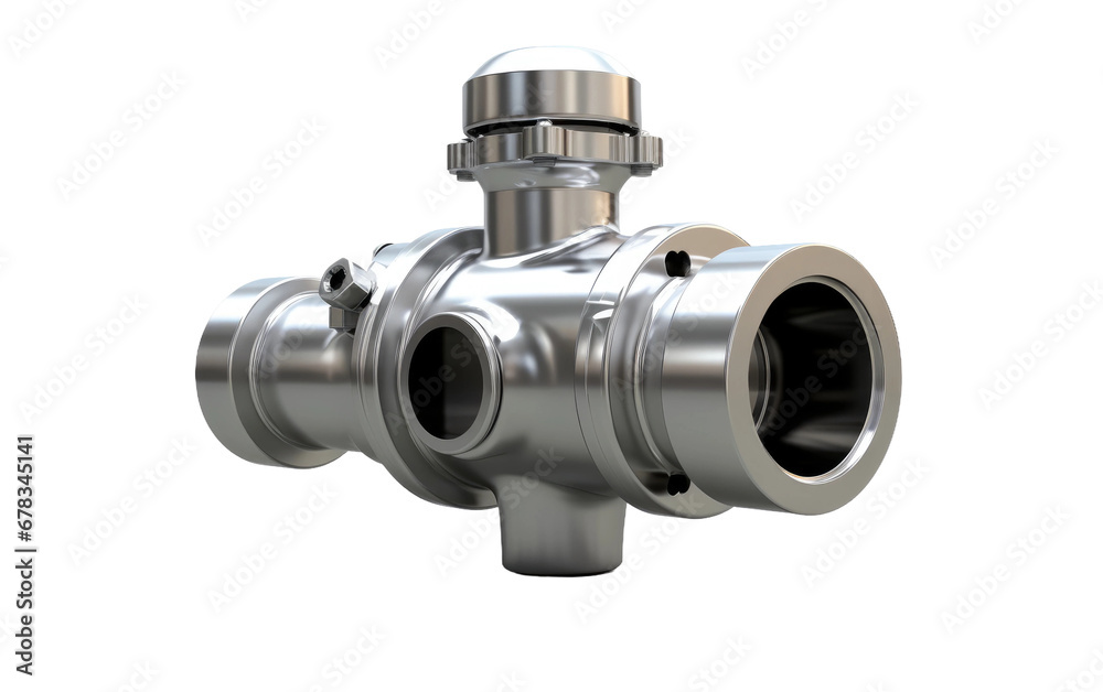 Exhaust Valve Pipes in Shinning Steel Body on a Clear Surface or PNG Transparent Background. Exhaust Valve Pipes in Shinning Steel Body on a Clear Surface or PNG Transparent Background.