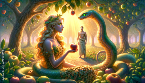 The Garden of Eden and The Serpent: A Tale of Innocence and Wonder.