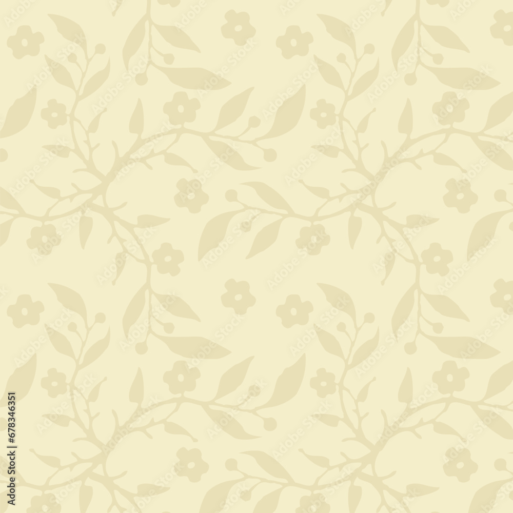 Beige natural Floral decorative design, background Beige natural Floral decorative design, background